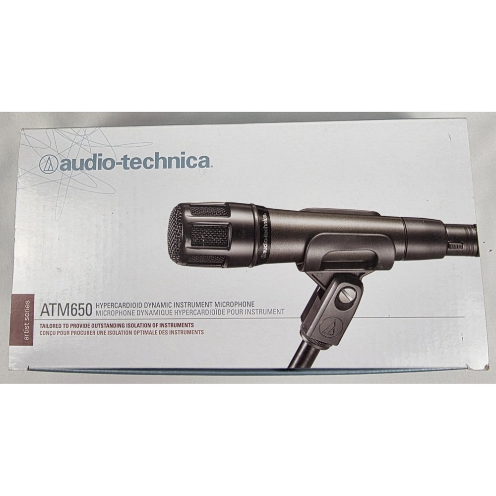 audio-technica ATM650 Hypercardioid Instrument Microphone Isolation Focus NEW